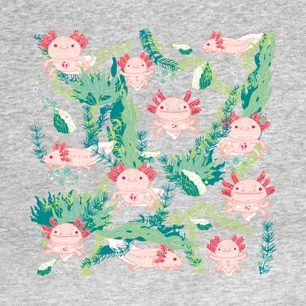 Baby Axolotl by nokhookdesign